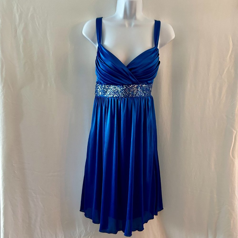 My Michelle Royal Blue Size S Embellished Prom/Party Dress